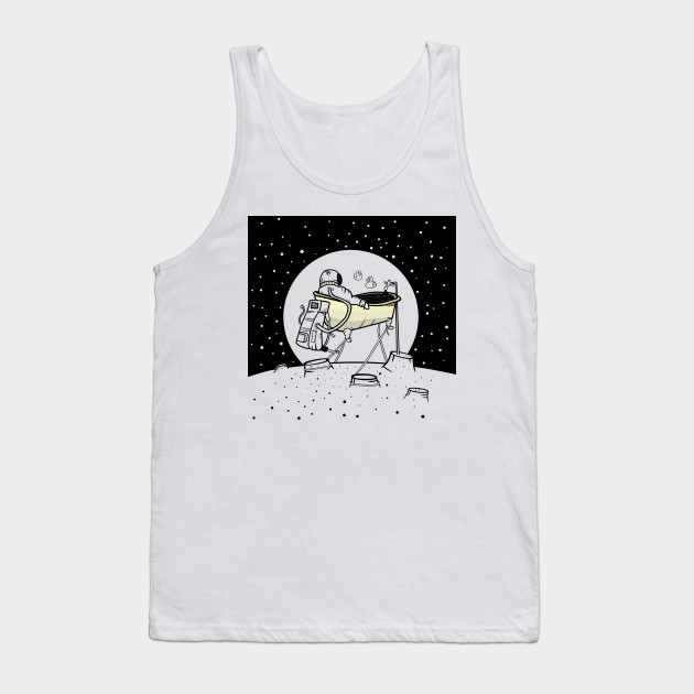 Astronaut in a bath